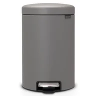 Kosze na śmieci - Brabantia Kosz na śmieci pedałowy NewIcon 20l mineral concrete grey 119163 - miniaturka - grafika 1