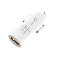 Ładowarki samochodowe - BUDI Budi Ładowarka samochodowa USB Quick Charge 3.0 18W biała BD062Q - miniaturka - grafika 1