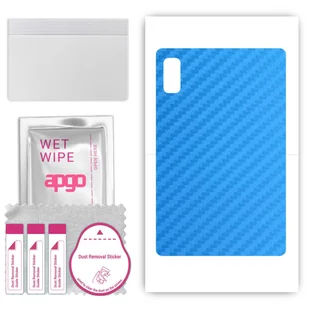 Folia naklejka skórka strukturalna na TYŁ do Lenovo Tab B9 - Carbon Niebieski - apgo SKINS - Akcesoria do tabletów i e-booków - miniaturka - grafika 1