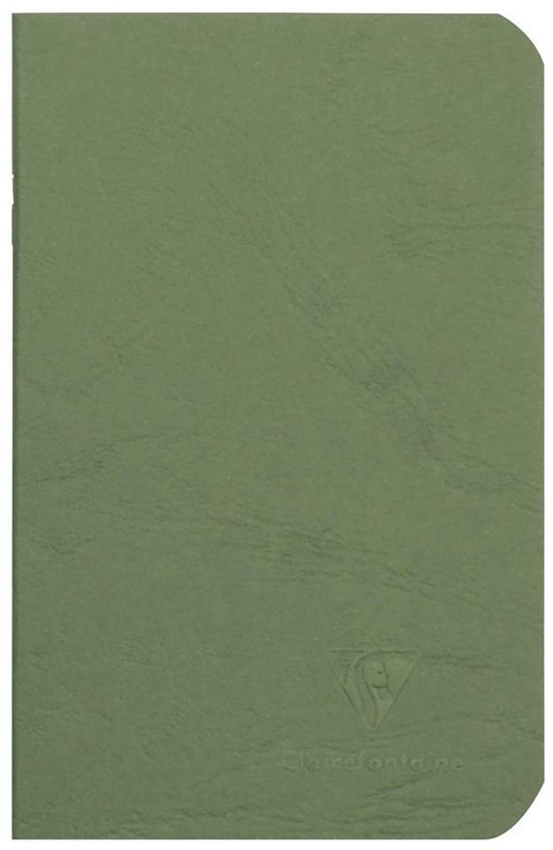 Clairefontaine Age Bag Zielony notesnik 9x14cm 96 stron/48 ark 90gram biały papier nieliniowany kartonowa okładka