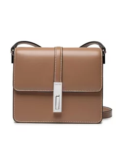 Torebki damskie - Calvin Klein Torebka Archive Hardware Shoulder Bag K60K609641 Brązowy - grafika 1