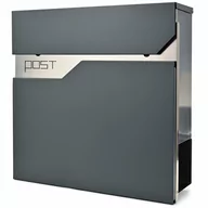 Skrzynki na listy - SKRZYNKA POCZTOWA LISTOWA NA LISTY GAZETY NIERDZEWNA  SN3692-1 ANTRACYT - miniaturka - grafika 1