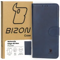 Etui i futerały do telefonów - Etui Bizon Case Pocket do Motorola Edge 40 Neo, granatowe - miniaturka - grafika 1