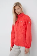 Kurtki i kamizelki sportowe damskie - Jack Wolfskin wiatrówka Pack & Go kolor czerwony przejściowa - miniaturka - grafika 1
