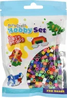 Prace ręczne dla dzieci - KORALIKI DO PRASOWANIA ZESTAW 750 sztuk KOLOROWE DLA DZIECI - miniaturka - grafika 1