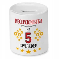 Skarbonki - Dla Recepcionistki Skarbonka na Urodziny Prezent z Nadrukiem ze Zdjęciem + Opakowanie na prezent (wzór 02) - miniaturka - grafika 1