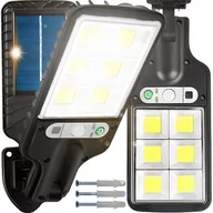 Lampy ogrodowe - LAMPA ULICZNA LED LATARNIA SOLARNA 120 COB LED - miniaturka - grafika 1