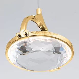 Żyrandol belka LED Moon, 5-pkt., złoty - Lampy sufitowe - miniaturka - grafika 3
