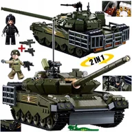 Klocki - Klocki Czołg Rosyjski T 80BVMS 2 w 1opak. Wojsko Armia Figurki + BROŃ - miniaturka - grafika 1