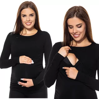 Odzież ciążowa - Bluzka Ciążowa Do Karmienia długi rękaw L - Anda - grafika 1