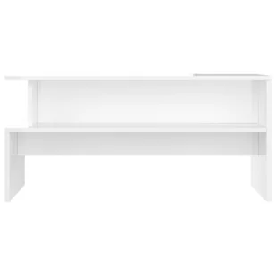 Stolik kawowy, biały o wysokim połysku, 90x55x42,5 cm Lumarko! - Ławy i stoliki kawowe - miniaturka - grafika 5