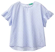 Koszule damskie - United Colors of Benetton Koszula damska, Fioletowy z geometrycznym wzorem 79q, S - miniaturka - grafika 1