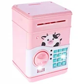 Skarbonki - SEJF SKARBONKA BANKOMAT NA MONETY BANKNOTY BLOKADA NA KOD PIN ELEKTRONICZNA - miniaturka - grafika 1