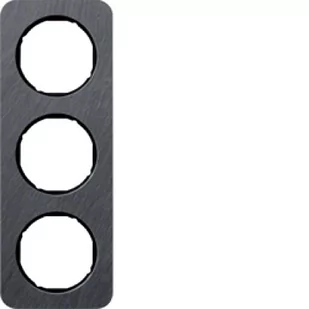 Hager polo Ramka 3-krotna Berker R.1 łupek/czarny 10132384 10132384 - Klawisze i ramki - miniaturka - grafika 1