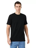 Koszulki męskie - Koton Męski T-shirt Basic Short Sleeve Crew Neck Slim Fit, czarny (999), L - miniaturka - grafika 1