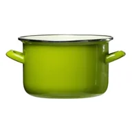 Garnki - Emalia Olkusz OLKUSZ GARNEK 24 CM 7 L STAL EMALIOWANA ZIELONA INDUKCJA 35186 - miniaturka - grafika 1