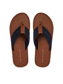Klapki i japonki męskie - Tommy Hilfiger Japonki Jacquard Logo FM0FM05808 Granatowy - miniaturka - grafika 1