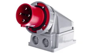PCE Polska sp. z o.o. Wtyczka odbiornikowa 63A 4P 400V czerwona IP67 POWER TWIST 534-6 - Kostki, złączki, wtyczki - miniaturka - grafika 2