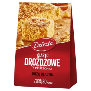 Delecta Ciasto drożdżowe - Dodatki do ciast w proszku - miniaturka - grafika 1