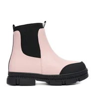 Buty dla dziewczynek - Botki DeeZee CEO-CM231205-52 Różowy - miniaturka - grafika 1