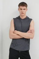Bluzy męskie - Fila bluza treningowa Rapallo kolor szary z kapturem gładka - miniaturka - grafika 1