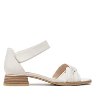 Sandały damskie - Sandały Caprice 9-28202-42 Offwhite Nappa 170 - miniaturka - grafika 1