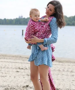 Yaro Slings Chusta tkana Yaro Sling - La Vita Duo Fuchsia White Tencel Seacell 6 4.6 m. - Chusty do noszenia dzieci - miniaturka - grafika 1