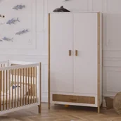 Szafy i szafki dla dzieci - Szafa biała rattanowa Neige Oceania - miniaturka - grafika 1