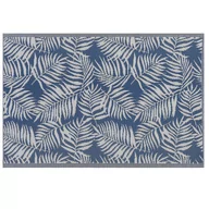 Dywany zewnętrzne - Beliani Dywan zewnętrzny 120 x 180 cm liście palmy niebieski KOTA - miniaturka - grafika 1