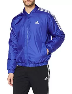 Kurtki męskie - Adidas Męska kurtka Ess Ins Bo niebieski ciemnoniebieski/biały XS GH4579 - grafika 1