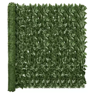 vidaXL Lumarko Parawan balkonowy, ciemnozielone liście, 500x150 cm! 315493 - Markizy - miniaturka - grafika 1