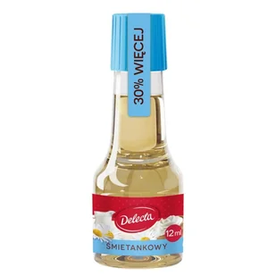 Delecta Aromat do ciast śmietankowy 12 ml - Dodatki do ciast w proszku - miniaturka - grafika 1