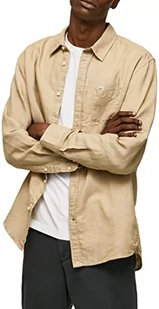 Pepe Jeans Męska koszula Parker, Camel, M, Wielbłądzi, M - Koszule męskie - miniaturka - grafika 1