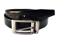 Skórzany pasek męski CALVIN KLEIN czarny klasyczna klamra
