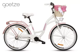 GOETZE Style 24 cali Biało-różowy - Rowery - miniaturka - grafika 1