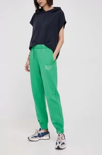 Spodnie damskie - Gap spodnie damskie kolor zielony z nadrukiem - - grafika 1