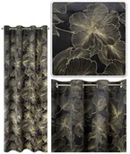 Zasłony - Euro Firany Zasłona Gotowa 140 x 250 Przelotka Stella Cz+Zł 1224763 - miniaturka - grafika 1