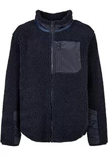 Urban Classics Kurtka chłopięca Sherpa, granatowy, 146/152 cm - Kurtki i płaszcze dla chłopców - miniaturka - grafika 1