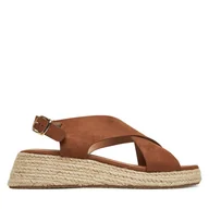 Espadryle damskie - Espadryle ONLY Shoes Onlminerva-2 Brązowy - miniaturka - grafika 1