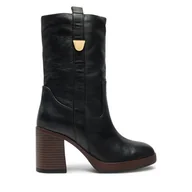 Kozaki damskie - Kozaki Coccinelle Coccinelleoliver E4 RED 15 02 01 Czarny - miniaturka - grafika 1