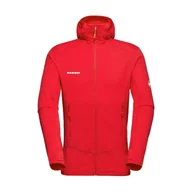 Kurtki i kamizelki sportowe męskie - Kurtka polarowa MAMMUT Taiss Light ML Hooded mammut red L - miniaturka - grafika 1