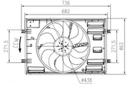 Układ chłodzenia - akcesoria - Wentylator, chłodzenie silnika NRF 47916 - miniaturka - grafika 1