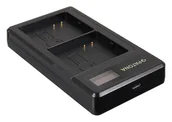 Ładowarki do aparatów dedykowane - Patona podwójna LCD USB Arlo Ultra A-4A A4A - miniaturka - grafika 1