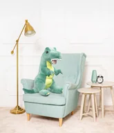 Maskotki i pluszaki - DUŻY WIELKI DINOZAUR HARRY PLUSZOWY PRZYTULANKA MIŚ 90CM CIEMNY ZIELONY - miniaturka - grafika 1