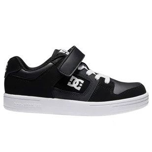 Buty dziecięce DC Shoes Manteca 4 V skórzane trampki czarne na rzep-33 - Buty dla dziewczynek - miniaturka - grafika 1