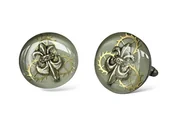 Spinki do mankietów i krawatów - SPINKI - Lilia (golden) II - miniaturka - grafika 1