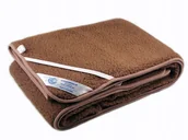 Prześcieradła - INDYGOSKLEP Podkład Wełniany 90X200 Merynos Tumbler Brązowy + Gumki Prześcieradło.Pl - miniaturka - grafika 1