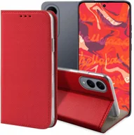 Etui i futerały do telefonów - ETUI Z KLAPKĄ DO SAMSUNG GALAXY S25 EDGE CZERWONE ZAMYKANE MAGNETYCZNE - miniaturka - grafika 1