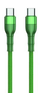 Kabel USB 2GO USB-C - USB-C 1 m Zielony (797311) - Ładowarki do telefonów - miniaturka - grafika 1