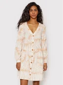 Sukienki - Roxy Sukienka koszulowa Wishing Girl ERJWD03628 Biały Regular Fit - miniaturka - grafika 1